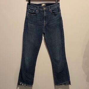MOTHER The Insider Crop Step Fray In Girls Crush women’s size 27